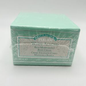 Perlier  White Almond Rich Moisturizing Body Cream, 200 ml Sealed Made In Italy